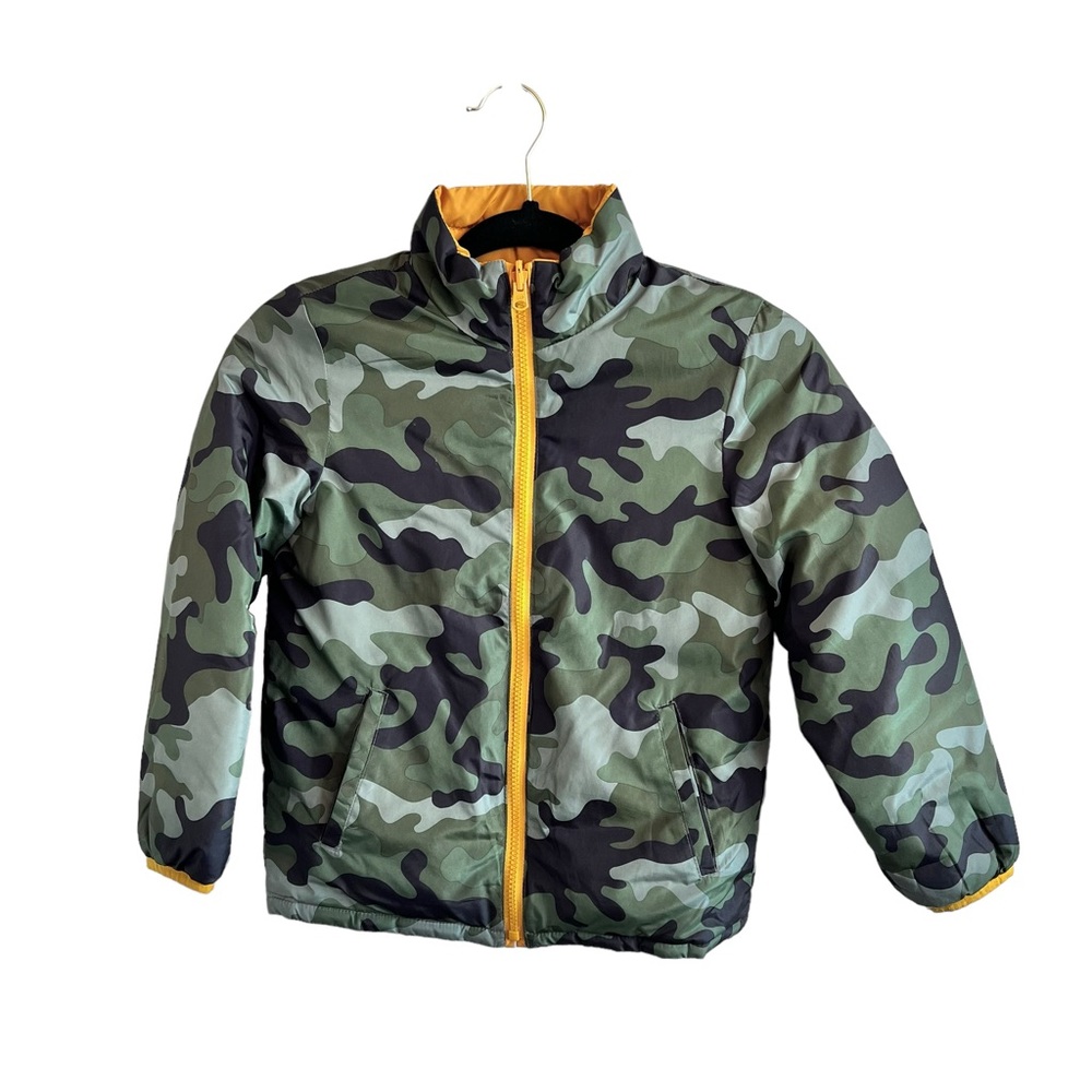 Gap Kids Reversible Camo Puffer Coat Size Small